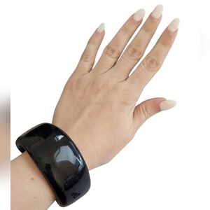 Black Wearable Chunky Bracelet Cuff